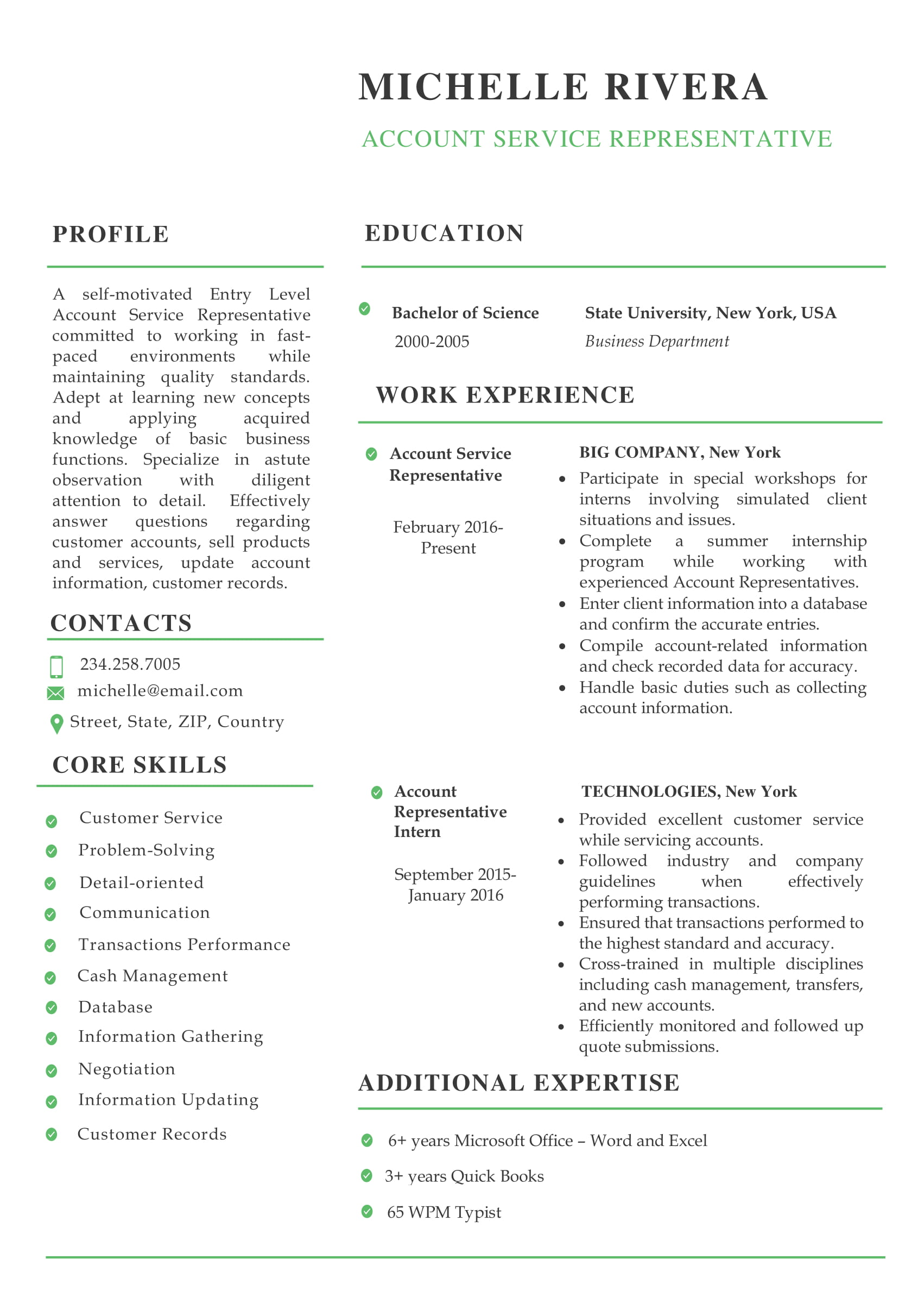 best resume writing examples