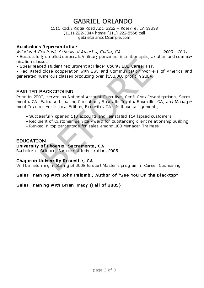 Resume Samples for Free